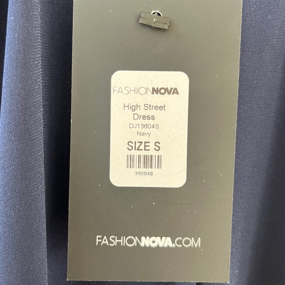 Fashion Nova High Street Maxi Dress - Navy - Picture 4 of 5